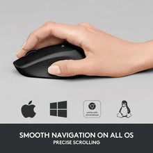 Load image into Gallery viewer, Logitech M330 Silent Plus Wireless Large Mouse, Black Inc)