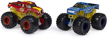 Load image into Gallery viewer, Monster Jam 2020 Color Change 1:64 Scale 2-Pack, Radical Rescue and Blue Thunder