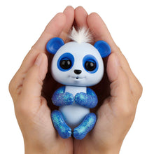 Load image into Gallery viewer, WowWee Fingerlings Glitter Panda -  Archie (Blue) - Interactive Collectible Baby Pet