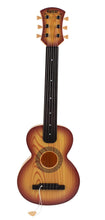 Load image into Gallery viewer, Toy Guitar Rock Star 6 Stringed Toy Guitar Musical Instrument w/ Guitar Pick Vibrant Colors Acoustic Kids Children's Tunable Vibrant Sounds Ukulele (Light Brown)