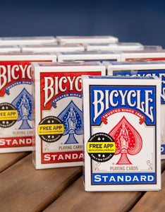 Bicycle Poker Size Standard Index Playing Cards [Colors May Vary: Red, Blue or Black]