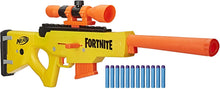 Load image into Gallery viewer, NERF Fortnite BASR-L Bolt Action, Clip Fed Blaster -- Includes Removable Scope, 6-Dart Clip and 12 Official Elite Darts