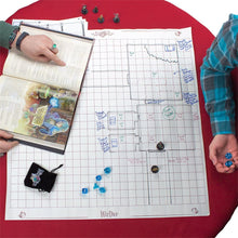 Load image into Gallery viewer, Wiz Dice 26" x 26" Role Playing Reversible Vinyl Gaming Mat for Role Playing Games: Melee Mat with 1” Squares and Hexes - Great for Tabletop RPG Gaming Miniatures