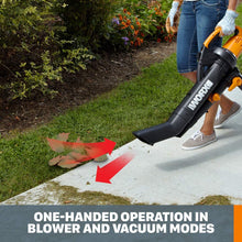 Load image into Gallery viewer, Worx WG505 3-in-1 Blower/Mulcher/Vacuum, 9" x 15" x 20"