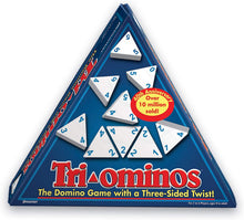 Load image into Gallery viewer, Tri-Ominos - Travel Edition with Lightweight Playing Tiles by Pressman
