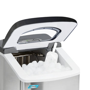 Mr. Freeze MIM-18 Maxi-Matic Portable Ice Maker with Lid, Black (Stainless Steel)