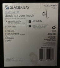 Load image into Gallery viewer, Glacier Bay Constructor Double Robe Hook in Chrome