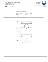 Load image into Gallery viewer, VIGO Stainless Steel Bottom Grid, 12-in. x 15.5-in.