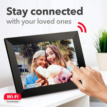 Load image into Gallery viewer, Sylvania Digital Cloud Picture Frame 10" Wi-Fi Frameo APP Control 8GB Storage with Micro USB Port &amp; Micro SD Card Slot Compatible with Android &amp; iOS - SDPF1096