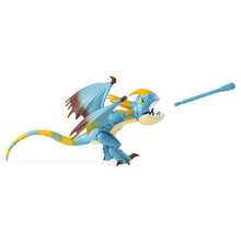 Load image into Gallery viewer, Dreamworks Dragons, Stormfly and Astrid, Dragon with Armored Viking Figure, for Kids Aged 4 and Up