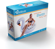 Load image into Gallery viewer, GoFloats Inflatable Swan Pool Float Party Tube, Float in Style (for Adults and Kids)