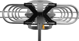 Ematic EDT312ANT HD 1080p Motorized Rotating Outdoor Amplified TV Antenna UHF/VHF/FM with 150 Mile Range