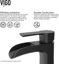 Load image into Gallery viewer, VIGO Paloma Single Hole Bathroom Faucet