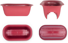 Load image into Gallery viewer, Bloem Modica Deck Rail Planter (MR2413), Burnt Red, 24&quot;