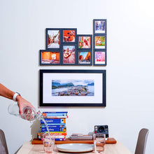 Load image into Gallery viewer, MAGNAFRAME Magnetic Picture Frame for Polaroid Instant Photos - Photo Gallery 6 Pack (Black)