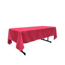 Load image into Gallery viewer, LA Linen Polyester Poplin Rectangular Tablecloth, 60 by 120-Inch, Fuchsia, 60" x 120"