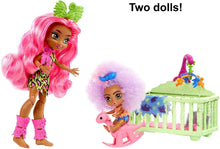 Load image into Gallery viewer, Mattel Cave Club Wild About Babysitting Playset + Fernessa &amp; Furrah Dolls, Multi