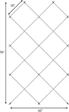 Load image into Gallery viewer, Diamond Pattern Wire Trellis