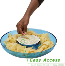 Load image into Gallery viewer, Mind Reader Chip &amp; Dip, Acrylic Tinted Snack, Kitchen, Centerpiece, Special Occasion, Countertop Bowl.