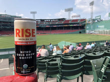 Load image into Gallery viewer, RISE Brewing Co. | Oat Milk Nitro Cold Brew Latte | No Sugar Added, Vegan | Organic &amp; Non-GMO | Low Acidity | 7 fl. oz. Cans