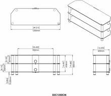 Load image into Gallery viewer, AVF Media Component TV Stand for up to 60&quot; TVs
