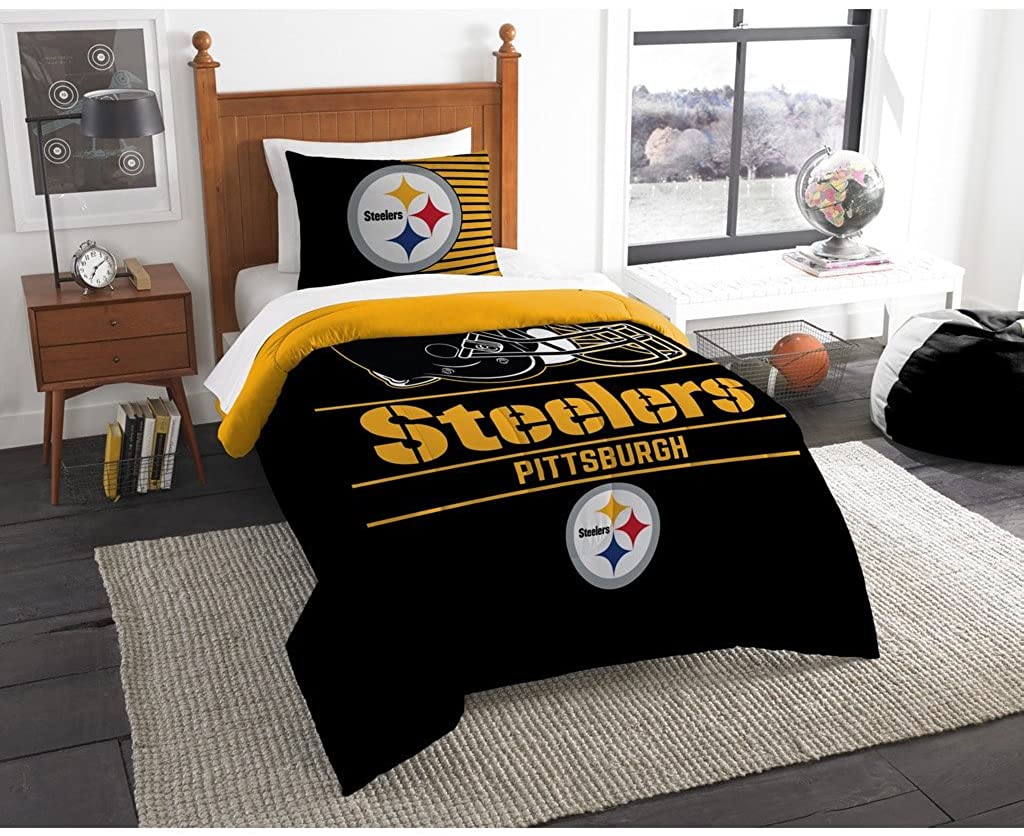 The Northwest Company NFL Unisex Twin Comforter and Sham Set
