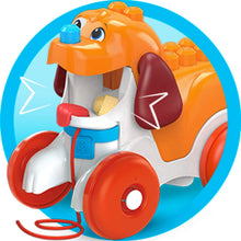 Load image into Gallery viewer, Mega Bloks Pull-Along Puppy Preschool Building Set with Block Pooping, Multi (GNW63)