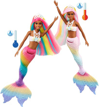 Load image into Gallery viewer, Barbie Dreamtopia Rainbow Magic Mermaid Doll with Rainbow Hair and Water-Activated Color Change Feature, Gift for 3 to 7 Year Olds