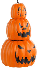Load image into Gallery viewer, Home Accents Holiday Halloween Decor Jack-O-Lanterns 26.5 in. Stackable 3-Piece