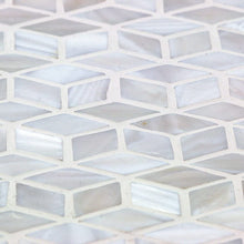 Load image into Gallery viewer, Splashback Tile PACWHT3DILL Pacif 3D Illusion Shell Mosaic Tile, White/Pearl
