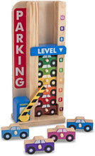 Load image into Gallery viewer, Melissa &amp; Doug Stack &amp; Count Wooden Parking Garage with 10 Cars