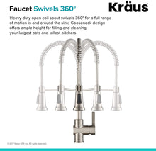 Load image into Gallery viewer, Kraus Britt Commercial Style Kitchen Purita Water Filter Faucet Combo
