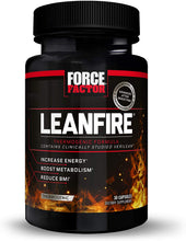 Load image into Gallery viewer, LeanFire Thermogenic Pre Workout and Fat Burner with Green Tea Extract to Increase Energy, Boost Metabolism, Burn Fat, Build Lean Muscle, and Enhance Mental Clarity, Force Factor, 30 Capsules