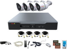 Load image into Gallery viewer, Revo America AeroHD 4Ch. 4MP DVR, 1TB HDD Video Security System, 4 x 1080p IR Bullet Cameras Indoor/Outdoor - Remote Access via Smart Phone, Tablet, PC &amp; MAC