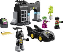 Load image into Gallery viewer, LEGO DUPLO Batman Batcave 10919 Action Figure Toy for Toddlers; with Batman, Robin, The Joker and The Batmobile; Great Gift for Super Hero Kids Who Love Imaginative Play, New 2020 (33 Pieces)