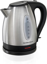 Load image into Gallery viewer, Hamilton Beach 40885 Stainless Steel Electric Kettle, 1.7-Liter, Red