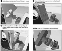 Load image into Gallery viewer, ARKON Phone and Midsize Tablet Adhesive Car Truck Mount for iPhone XS Max XS XR X 8 iPad mini Retail Black, &quot;1&quot;&quot;&quot; (SM628)