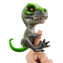 Load image into Gallery viewer, Untamed T-Rex by Fingerlings  – Tracker (Black/Green) - Interactive Collectible Dinosaur - By WowWee