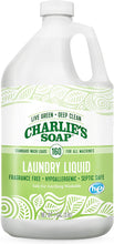Load image into Gallery viewer, Charlie’s Soap – Fragrance-Free Laundry Liquid Detergent – 160 Loads (128 oz, 1 Pack)