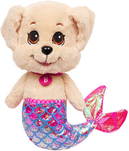 Load image into Gallery viewer, Barbie Dreamtopia Mer Puppy Plush Honey, Soft Stuffed Animal with Floating Glitter Mermaid Tail