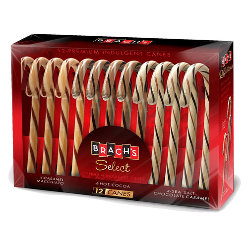 Brach's Select Chocolate, Caramel, Coffee Candy Cane Mix, 6 Ounces Premium Indulgent