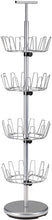 Load image into Gallery viewer, Household Essentials Revolving Four-Tier Shoe Tree, Silver Finish