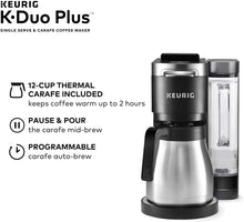 Load image into Gallery viewer, Keurig K-Duo Plus Coffee Maker, Single Serve and 12-Cup Carafe Drip Coffee Brewer, Compatible with K-Cup Pods and Ground Coffee