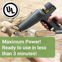 Load image into Gallery viewer, AdTech Industrial Strength Full Size High-Output Hot Melt Glue Gun – Professional Grade Hot Glue Gun for Carpentry, Repairs &amp; Remodeling, Grey, 200 watts - 189