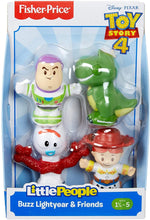 Load image into Gallery viewer, Fisher-Price Little People Disney Toy Story 4 Buzz Lightyear &amp; Friends 4-Pack
