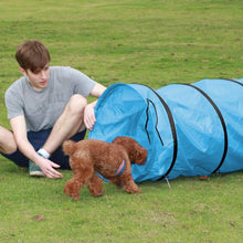 Load image into Gallery viewer, Yaheetech 18ft Pet Dog Agility Obedience Training Tunnel Blue - Dia.24