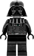 Load image into Gallery viewer, ClicTime Lego Star Wars 9002113 Darth Vader Kids Minifigure Light Up Alarm Clock | Black/Gray | Plastic | 9.5 inches Tall | LCD Display | boy Girl | Official