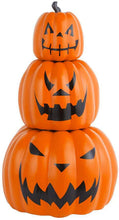 Load image into Gallery viewer, Home Accents Holiday Halloween Decor Jack-O-Lanterns 26.5 in. Stackable 3-Piece