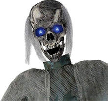 Load image into Gallery viewer, 72&quot; Twitching Ghoul Skeleton Rotating Haunted Prop Halloween Decoration Décor