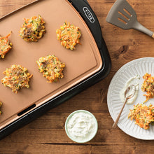 Load image into Gallery viewer, BELLA 14606 Copper Titanium Coated Non-Stick electric-griddles, 10.5 x 20 INCH,
